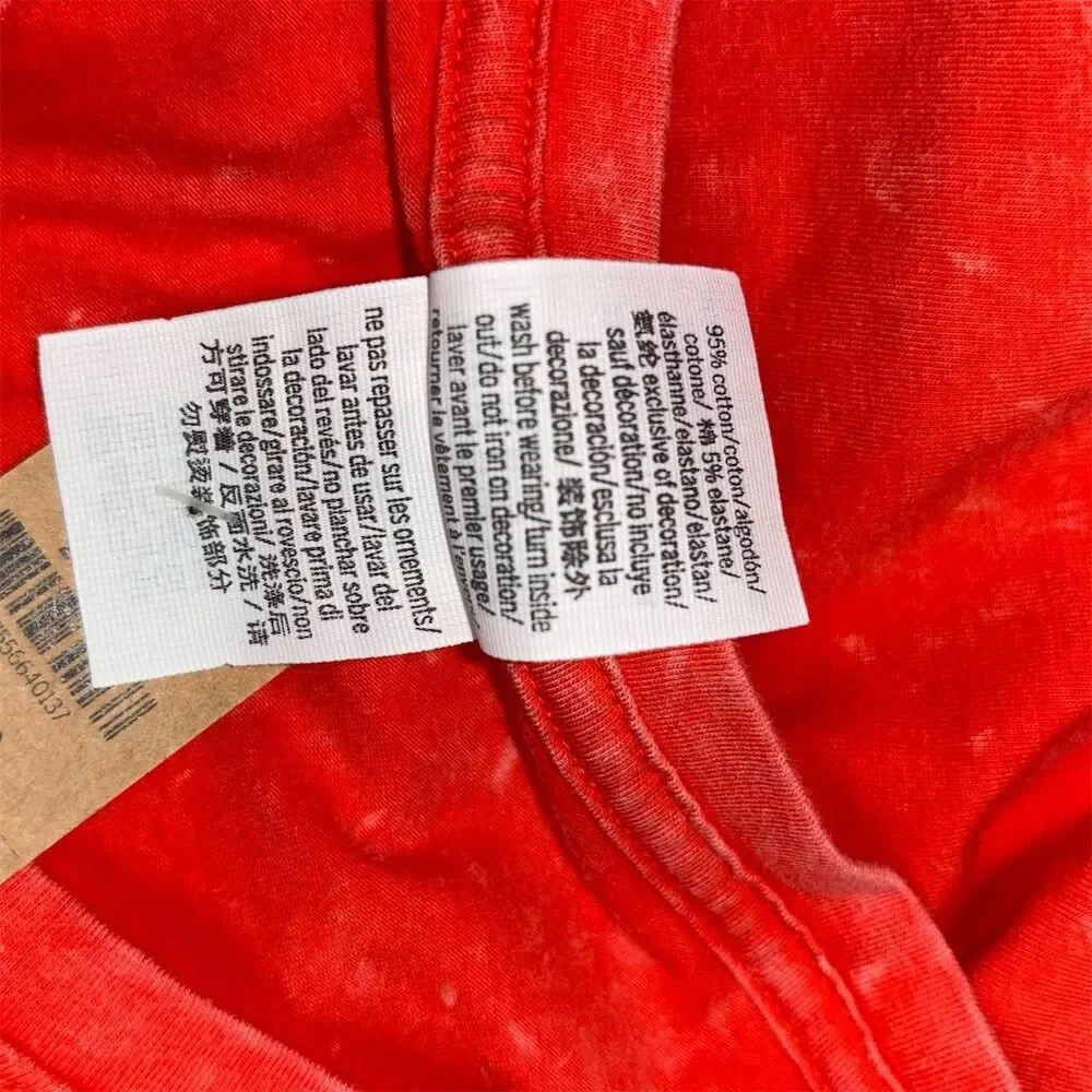 Victoria's Secret PINK Sleeveless Ruched Drawstring Dress Coral Orange XL - Picture 9 of 9